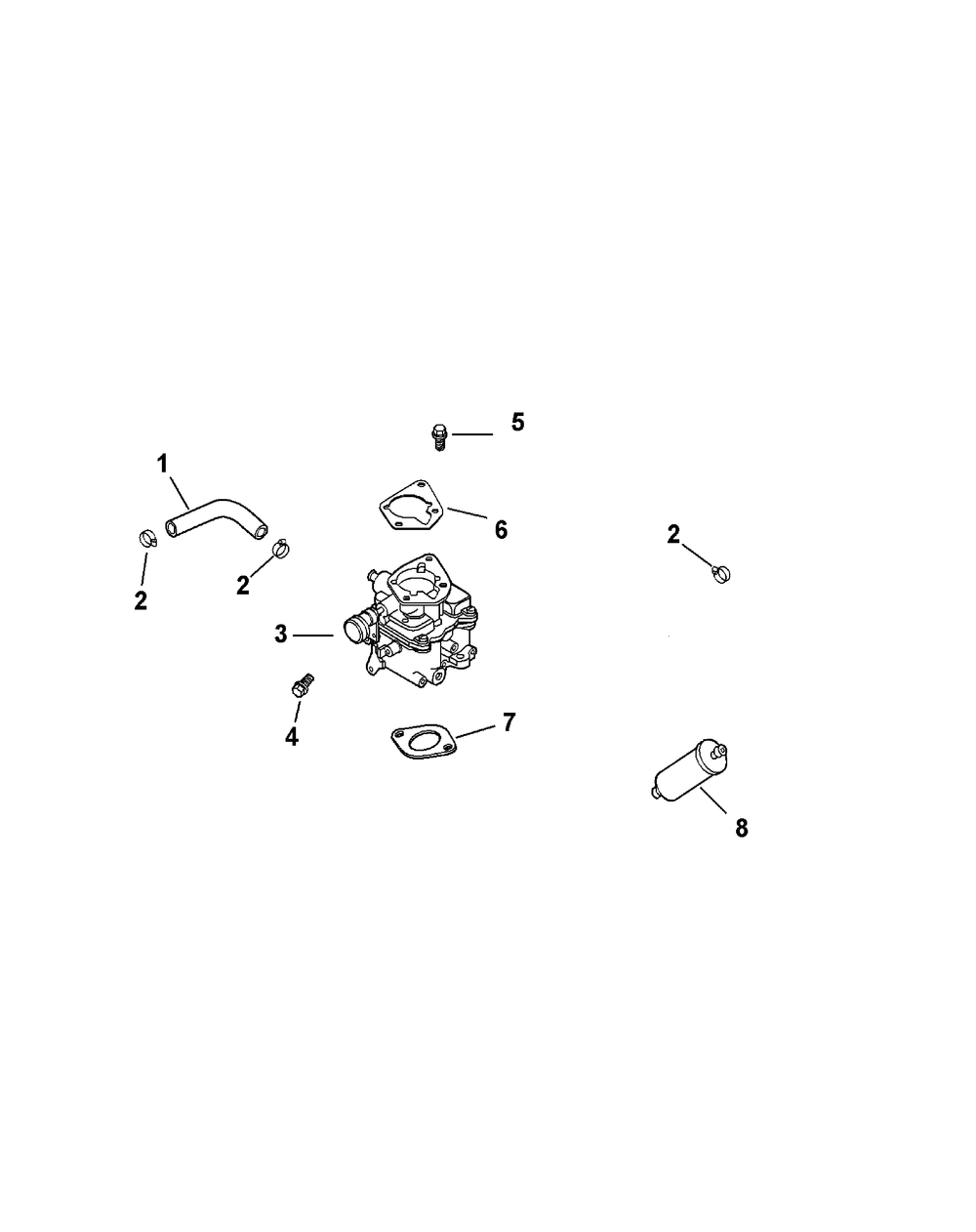 Kohler Ch640-3053 Fuel System Diagram and Parts List for 465 4X4-1G202Z-1G313Z-37BCD010 Cub Cadet Lawn Tractor Accessories